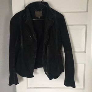 Muubbaa Suede Leather Jacket
